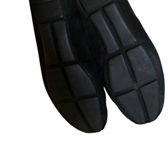 Prada Black Suede Metal Logo Drivers Penny Loafers Leather Flats Shoes 39 9 - Picture 6 of 8